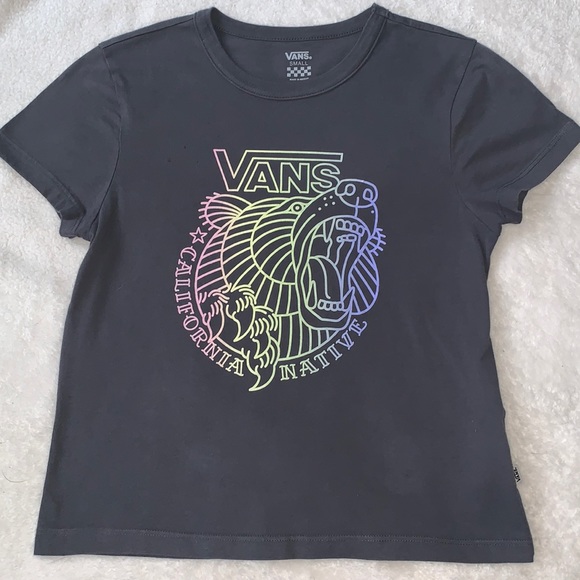 VANS Gray Top S VGUC California Native T-shirt - Picture 1 of 10